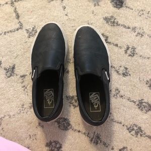 Black slip on vans